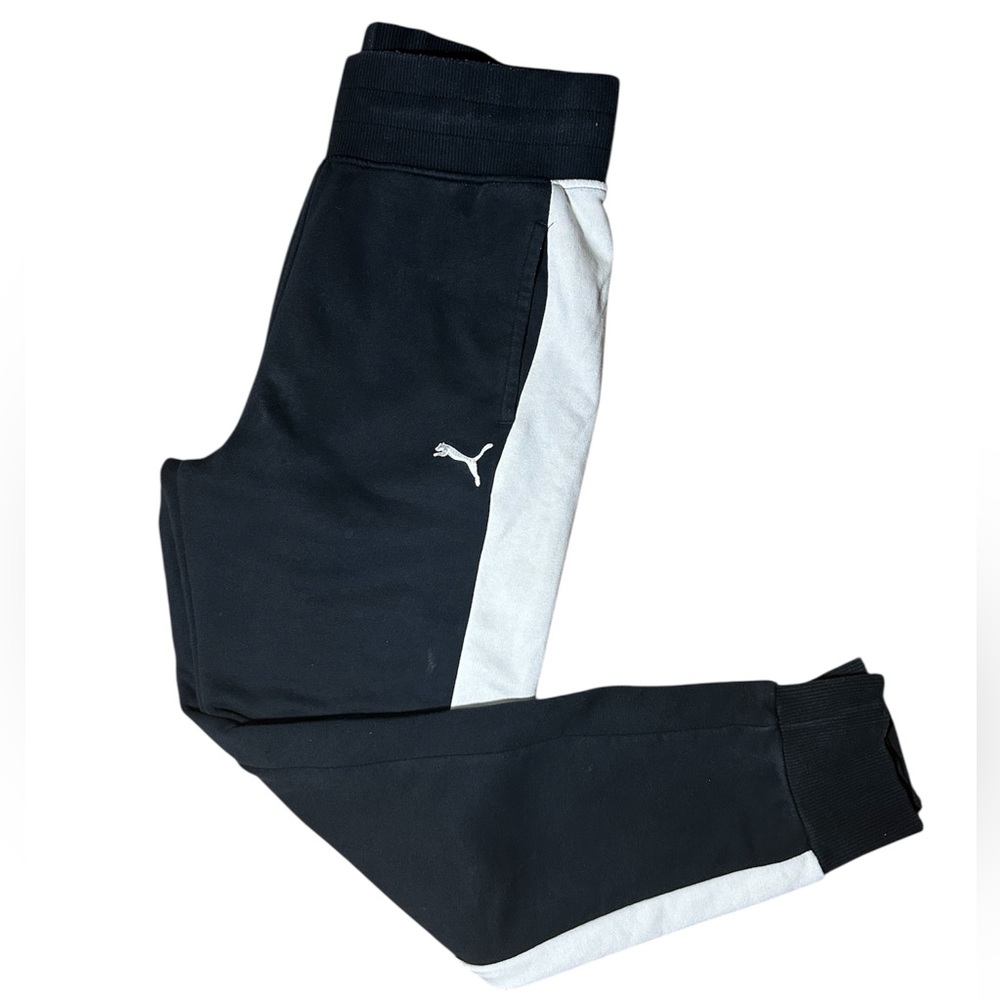 Puma WOMENS Dark gray/ Black and White Joggers Size Small